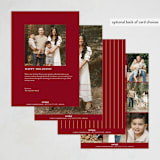 "Happy Lunar New Year" - Lunar New Year Cards in Cranberry by Pixel and Hank - Back of Card Options