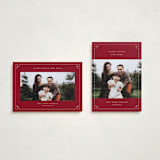 "Happy Lunar New Year" - Lunar New Year Cards in Cranberry by Pixel and Hank - Photo Orientation Options