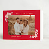 "Plum goodness" - Lunar New Year Cards in Scarlet by Creo Study - Folded Card