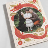 "Year of Dragon" - Lunar New Year Cards in Cream by Cindy Chu - Detail