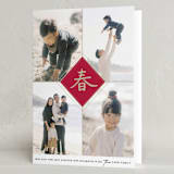 "Spring Calligraphy" - Lunar New Year Cards in Red Packet by Adelyn T. - Folded Card