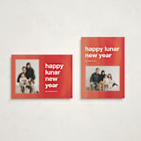 "abstract crescent" - Lunar New Year Cards in Rogue by Jennifer Lew - Photo Orientation Options