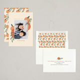 "Mandarin Oranges" - Lunar New Year Cards in Tangerine by Adelyn T. - Assembled