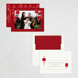 "Lanterns" - Lunar New Year Cards in Pomegranate by Jennifer Lew - Assembled