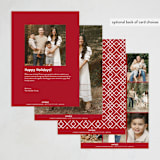 "A Happy New Year to You" - Lunar New Year Cards in Cranberry by Yaling Hou Suzuki - Back of Card Options