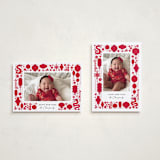 "Lanterns and Dragons" - Lunar New Year Cards in Cherry by Penny Eversole - Photo Orientation Options