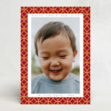 "Shimmering" - Lunar New Year Cards in Crimson by Emily Sabol Goss - Front