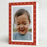 "Shimmering" - Lunar New Year Cards in Crimson by Emily Sabol Goss - Folded Card