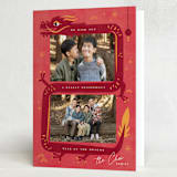 "Dragon wishes" - Lunar New Year Cards in Firecracker by Leia Matt - Folded Card