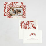 "Papercut Horse" - Lunar New Year Cards in Crimson by Katharine Watson - Assembled