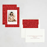 "Chinese textile" - Lunar New Year Cards in Cherry by Yaling Hou Suzuki - Assembled