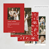 "Lunar Doodles" - Lunar New Year Cards in Jade by Abbigail Lim - Back of Card Options