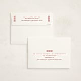 "Pok Fu Lam" - Lunar New Year Cards in Lychee by Gwen Bedat - FREE Recipient Addressing