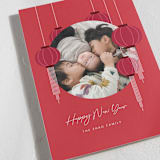 "Lucky Lanterns" - Lunar New Year Cards in Firecracker by Adelyn T. - Detail