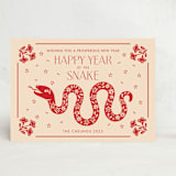 "Lunar Year Dragon" - Lunar New Year Cards in Ruby by Vivian Yiwing - Front