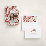 "Papercut Snakes" - Lunar New Year Cards in Crimson by Katharine Watson - Assembled