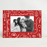 "Lunar Doodles" - Lunar New Year Cards in Jade by Abbigail Lim - Front