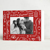 "Lunar Doodles" - Lunar New Year Cards in Jade by Abbigail Lim - Folded Card