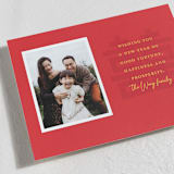 "Lunar New Year Wishes" - Lunar New Year Cards in Scarlet by Alexandra Cohn - Detail
