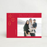 "Festive lanterns" - Lunar New Year Cards in Scarlet by Creo Study - Front