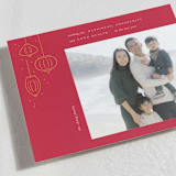 "Festive lanterns" - Lunar New Year Cards in Scarlet by Creo Study - Detail