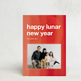 "abstract crescent" - Lunar New Year Cards in Rogue by Jennifer Lew - Front