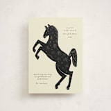 "New Year Horse" - Lunar New Year Cards in Ink by Ani Somi - Front