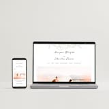 "my dearest" - Letterpress Wedding Invitations in Soft Black | Blind Deboss by Qing Ji - Free Wedding Website