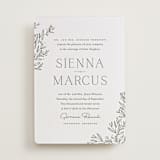 "Beauty of Nature" - Letterpress Wedding Invitations in Moss by Oscar and Emma - Karly Depew - Front