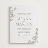 "Beauty of Nature" - Letterpress Wedding Invitations in Moss by Oscar and Emma - Karly Depew - Front
