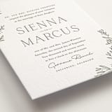 "Beauty of Nature" - Letterpress Wedding Invitations in Moss by Oscar and Emma - Karly Depew - Detail