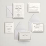 "Eloquence" - Letterpress Wedding Invitations in Soft Black by Kimberly FitzSimons - Invitation Suite