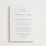 "A Thousand Years" - Letterpress Wedding Invitations in Soft Black by Design Lotus - Front