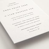 "A Thousand Years" - Letterpress Wedding Invitations in Soft Black by Design Lotus - Detail
