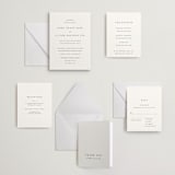 "A Thousand Years" - Letterpress Wedding Invitations in Soft Black by Design Lotus - Invitation Suite