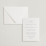 "A Thousand Years" - Letterpress Wedding Invitations in Soft Black by Design Lotus - Invitation with Envelope