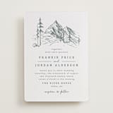 "fresh air" - Letterpress Wedding Invitations in Stone by Anastasia Makarova - Front