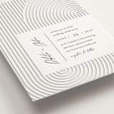 "Art Deco" - Letterpress Wedding Invitations in Pewter by Shannon Chen of Four Wet Feet Studio - Detail