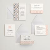 "Tiles" - Letterpress Wedding Invitations in Matte Gold | Aegean | Nude by Juliana Zimmermann - Invitation Suite
