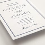 "Starboard" - Letterpress Wedding Invitations in Lapis by Pixel and Hank - Detail