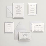 "Starboard" - Letterpress Wedding Invitations in Lapis by Pixel and Hank - Invitation Suite