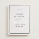 "Bevel" - Letterpress Wedding Invitations in Moss by Megan Davis - Front