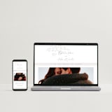 "Vine" - Letterpress Wedding Invitations in Warm Gray by Wildfield Paper Co - Free Wedding Website