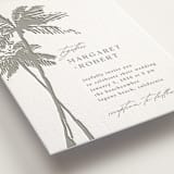 "Warm Winds" - Letterpress Wedding Invitations in Ash by Janean Hinger - Detail