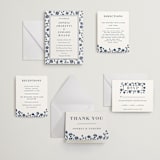 "Pressed Frame" - Letterpress Wedding Invitations in Aegean by Oma N. Ramkhelawan - Invitation Suite
