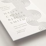 "bonseki" - Letterpress Wedding Invitations in Matte Gold by Alaina Cherup - Detail