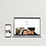 "Hilo" - Letterpress Wedding Invitations in Warm Gray by Itsy Belle Studio - Free Wedding Website