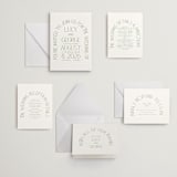 "Romance Arch" - Letterpress Wedding Invitations in Mint by Angela Thompson - Invitation Suite
