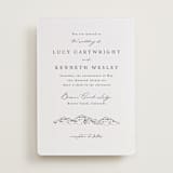 "Mountainview" - Letterpress Wedding Invitations in Graphite by Sarah Brown - Front