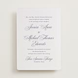 "Empire" - Letterpress Wedding Invitations in Aegean by Jennifer Postorino - Front